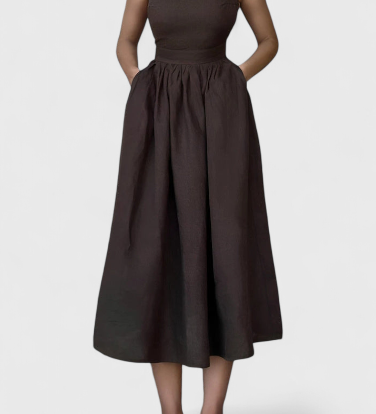 Vestido de Verano Fluido Justine con Detalles Femeninos para un Estilo Elegante