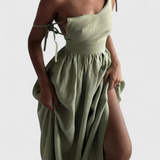 Vestido de Verano Fluido Justine con Detalles Femeninos para un Estilo Elegante
