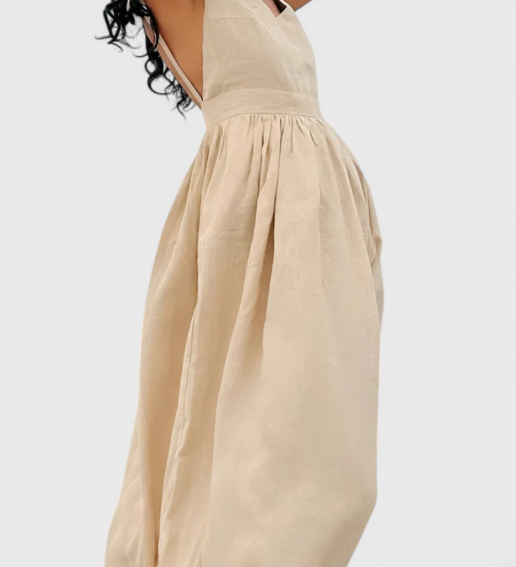 Vestido de Verano Fluido Justine con Detalles Femeninos para un Estilo Elegante