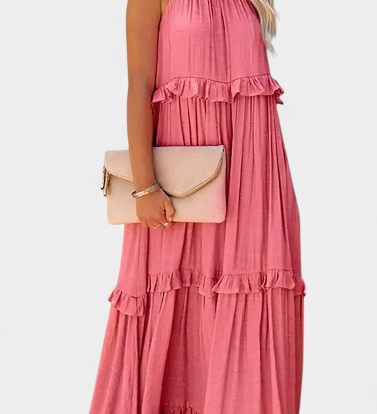 Vestido Monica de Estilo Clásico y Confort para una Frescura Natural
