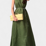 Vestido Suave sin Mangas Rosetta con Lazo Ajustable para un Look Elegante y Confortable
