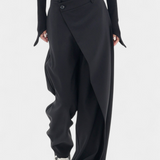 Pantalones rectos Oaklyn con elegante drapeado para un estilo moderno