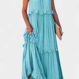 Vestido Monica de Estilo Clásico y Confort para una Frescura Natural