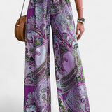 Vitoria Pantalones Veraniegos de Pierna Ancha para un Estilo Cómodo y Elegante