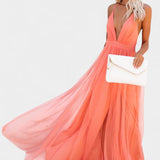 Vestido Maxi de Tul sin Mangas Gergana - Elegancia y Comodidad para Cada Ocasión