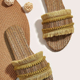 Zapatillas con Flecos Elegantes y Confortables para un Estilo Único