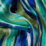 Inna Pantalones Rectos de Cintura Alta con Elegante Estampado de Mármol