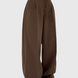 Sophie Pantalones de pierna ancha con cordones para un estilo cómodo y elegante