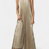 Andreia Vestido Sin Mangas de Corte A con Elegantes Pliegues