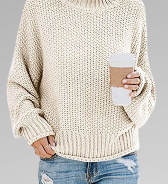 Molly Jersey de punto grueso de corte relajado para mayor comodidad