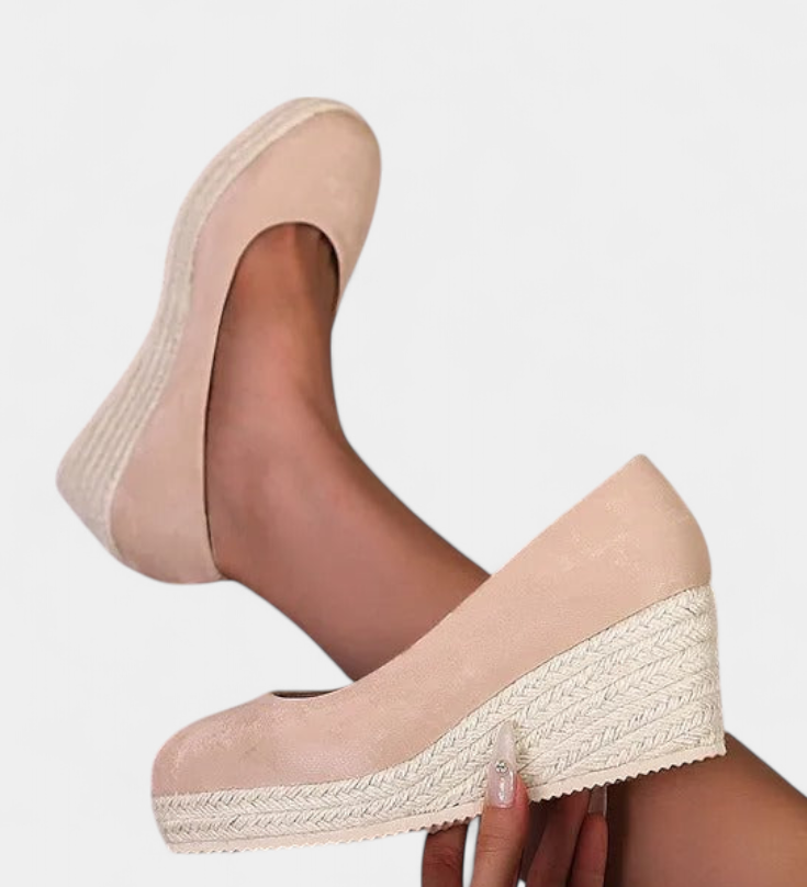 Laupa Zapatos de Plataforma con Suela Trenzada en Estilo Espadrille para un Look Chic y Cómodo