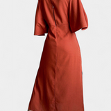Ainhoa Vestido Casual con Nudo Frontal y Escote en V - Estilo Confort y Elegancia