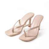 Sandalias de Tanga con Tacón Medio Elegantes y Confortables