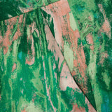 Inna Pantalones Rectos de Cintura Alta con Elegante Estampado de Mármol