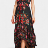 Vestido Floral Boho Chic Chiara con Cintura Ajustable para un Estilo Elegante y Confortable