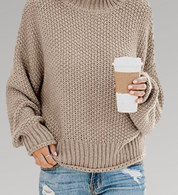 Molly Jersey de punto grueso de corte relajado para mayor comodidad