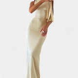 Vestido Maxi Drapado Un Hombro Hope - Elegancia y Estilo para Todas las Ocasiones