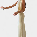 Vestido Maxi Drapado Un Hombro Hope - Elegancia y Estilo para Todas las Ocasiones