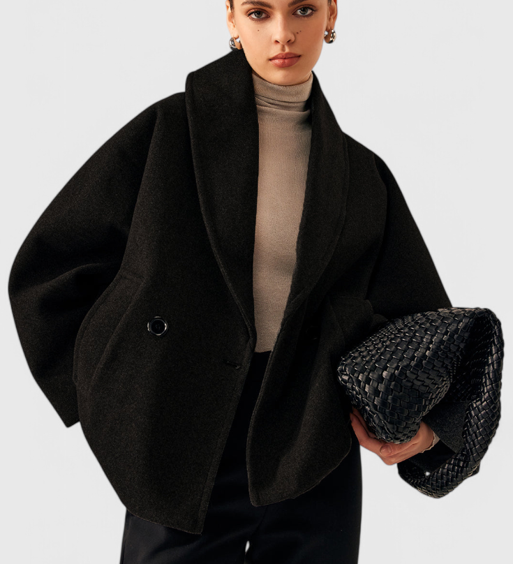 Helena Abrigo de Tweed Oversized - Estilo Elegante y Cómodo para Todas las Ocasiones