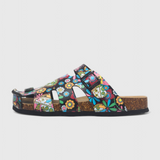 Neya Zuecos de Corcho con Hebilla y Plantilla Acolchada para Confort y Estilo