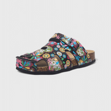 Neya Zuecos de Corcho con Hebilla y Plantilla Acolchada para Confort y Estilo