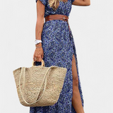 Vestido Boho de Verano Anfisa con Cinturón y Escote en V - Estilo y Comodidad en tu Look