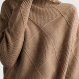 Jersey de Cachemira con Cuello Alto de Jazmín - Elegancia y Confort Disponible