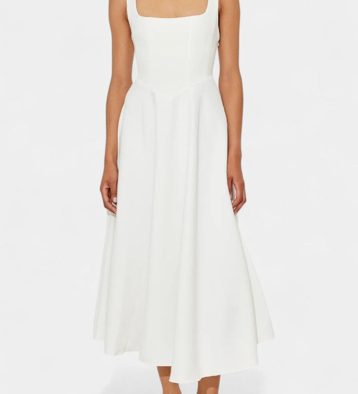 Vestido midi sin mangas estilo A-line de Mary para un look elegante y cómodo