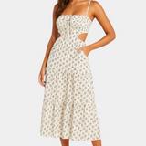 Vestido Midi Floral Luzia - Elegância e Estilo para Todas as Ocasiões