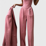 Conjunto de 3 Piezas Evena con Corsé Estructurado para un Look Elegante y Chic