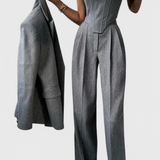 Conjunto de 3 Piezas Evena con Corsé Estructurado para un Look Elegante y Chic