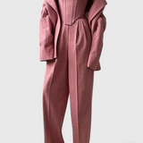 Conjunto de 3 Piezas Evena con Corsé Estructurado para un Look Elegante y Chic