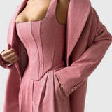 Conjunto de 3 Piezas Evena con Corsé Estructurado para un Look Elegante y Chic