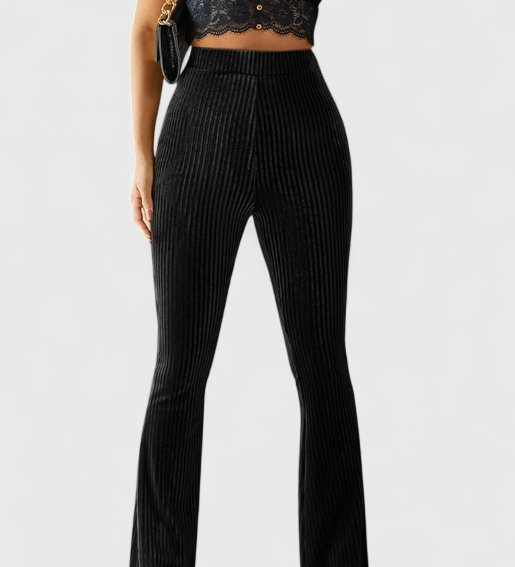 Liset Elegantes Pantalones Acampanados de Pana para un Estilo Sofisticado