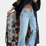 Elegante Top Maxi de Encaje Nyxelle para un Estilo Sofisticado