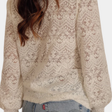 Elegante Blusa de Encaje Soleil para un look sofisticado