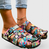 Neya Zuecos de Corcho con Hebilla y Plantilla Acolchada para Confort y Estilo