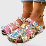 Neya Zuecos de Corcho con Hebilla y Plantilla Acolchada para Confort y Estilo