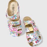 Neya Zuecos de Corcho con Hebilla y Plantilla Acolchada para Confort y Estilo