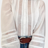 Elegante Blusa de Encaje Vicenza para un estilo sofisticado