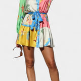 Vestido Mini Impreso en Múltiples Colores Fallon