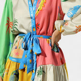 Vestido Mini Impreso en Múltiples Colores Fallon