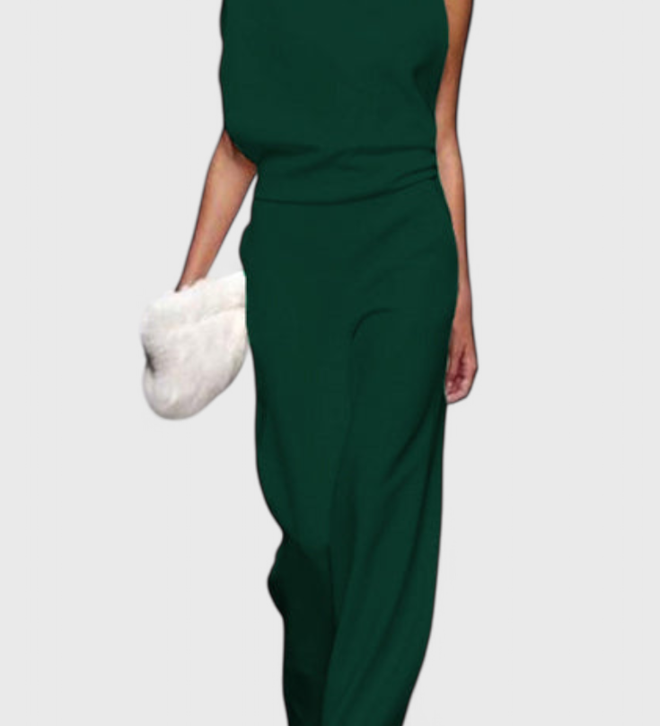 Pantalones Agatha Mono de Pierna Ancha Perfectos para el Uso Diario