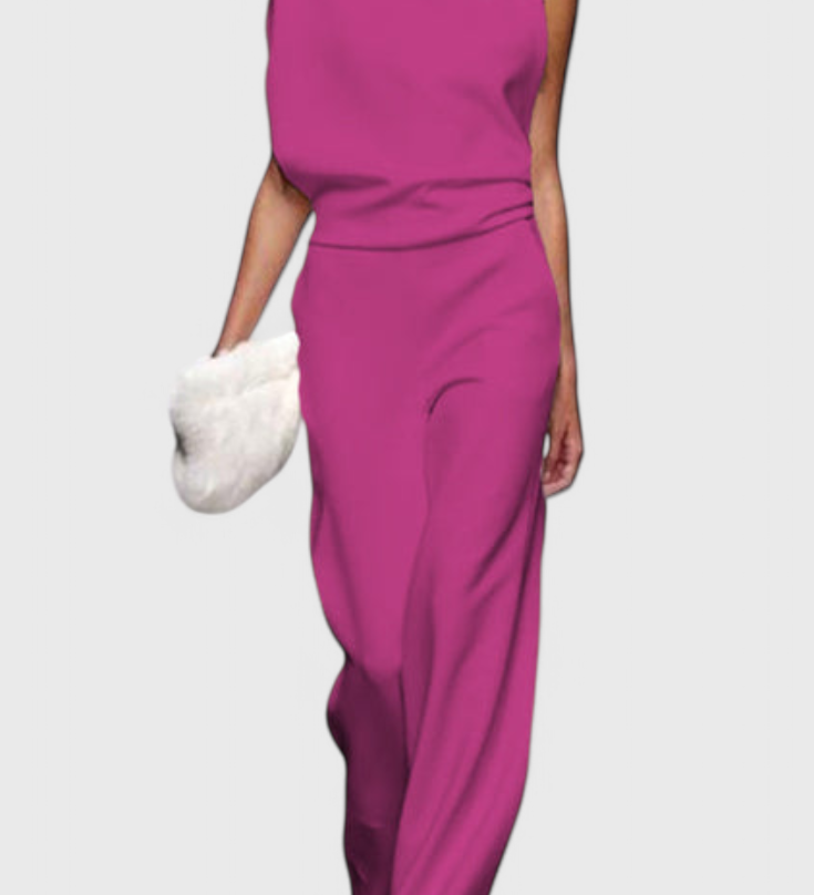 Pantalones Agatha Mono de Pierna Ancha Perfectos para el Uso Diario