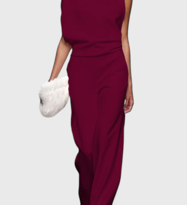 Pantalones Agatha Mono de Pierna Ancha Perfectos para el Uso Diario