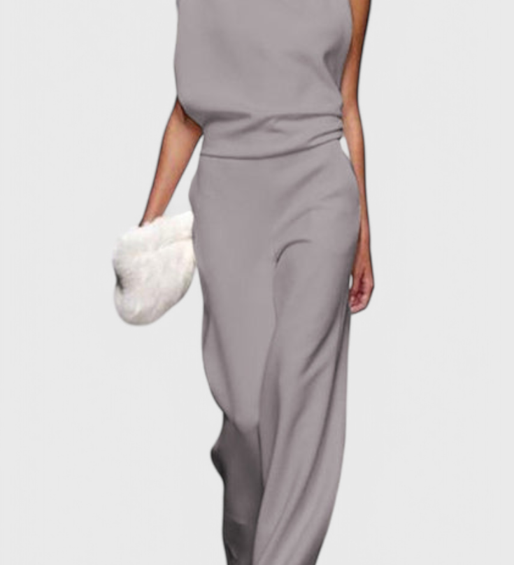 Pantalones Agatha Mono de Pierna Ancha Perfectos para el Uso Diario