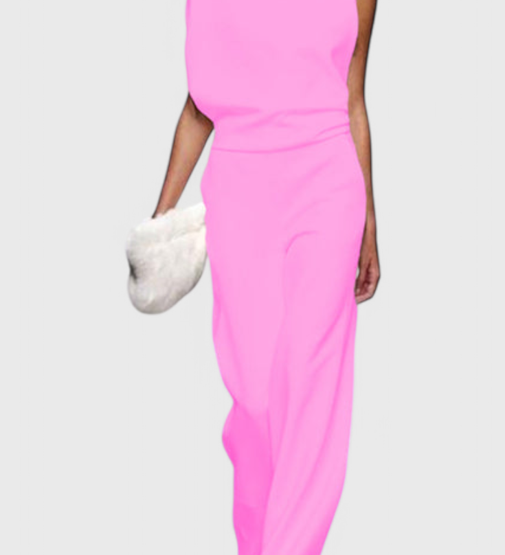 Pantalones Agatha Mono de Pierna Ancha Perfectos para el Uso Diario