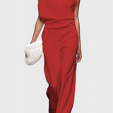 Pantalones Agatha Mono de Pierna Ancha Perfectos para el Uso Diario