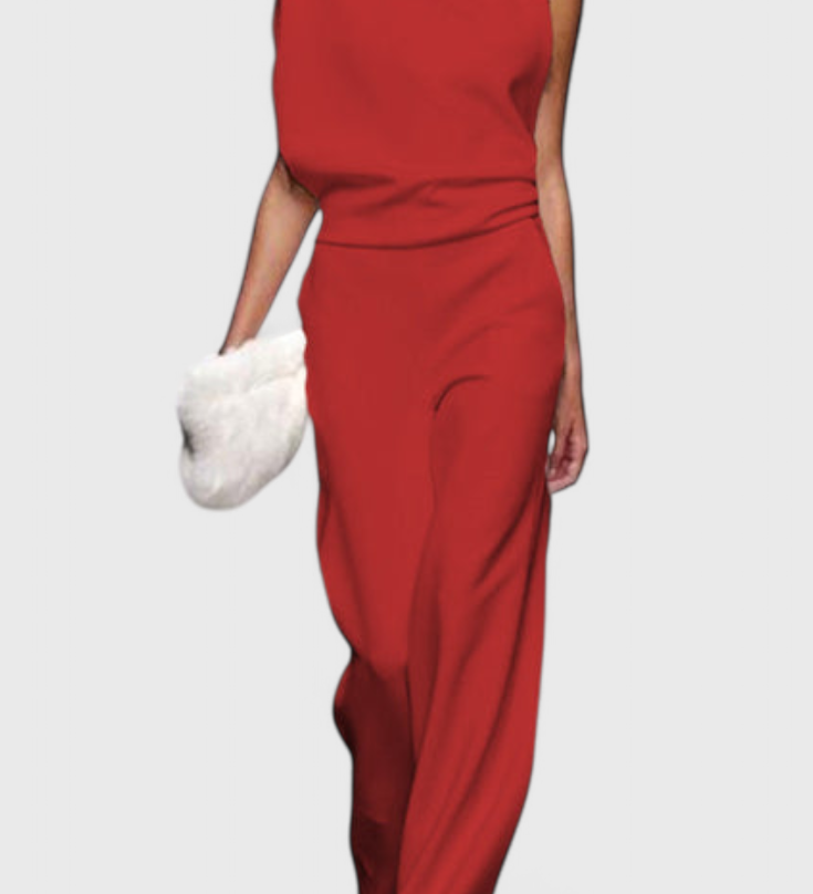 Pantalones Agatha Mono de Pierna Ancha Perfectos para el Uso Diario