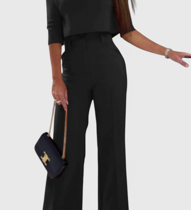 Conjunto Chic de Pantalón y Top Cleo para un look sofisticado